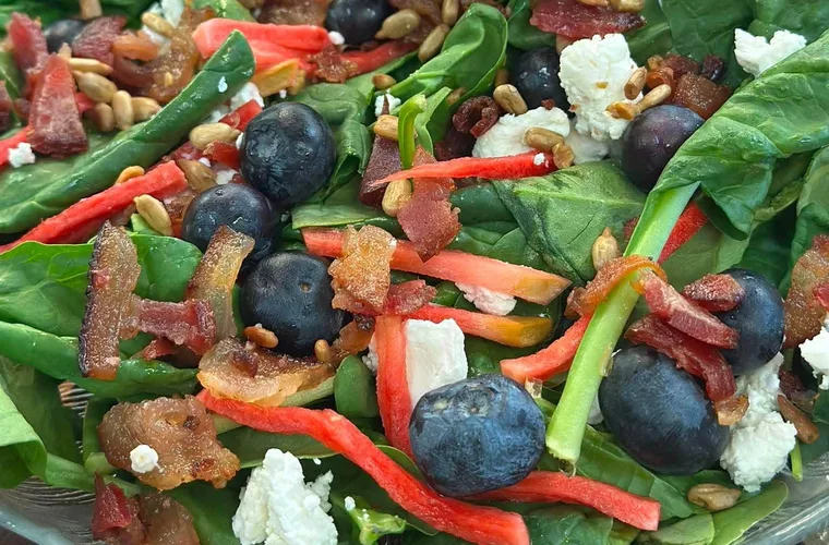 Fresh salad at The Forum Pub