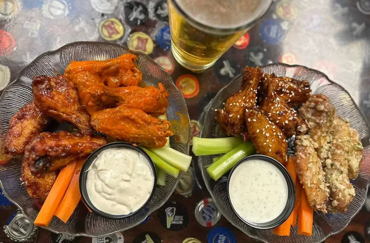 Chicken wings at The Forum Pub